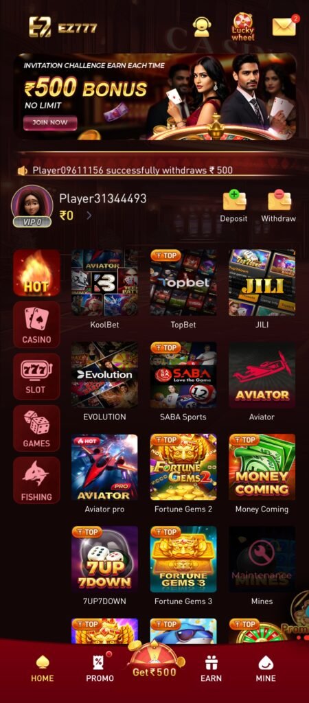EZ777 Game App – Download | EZ777 Top Gaming Apps & Platform 